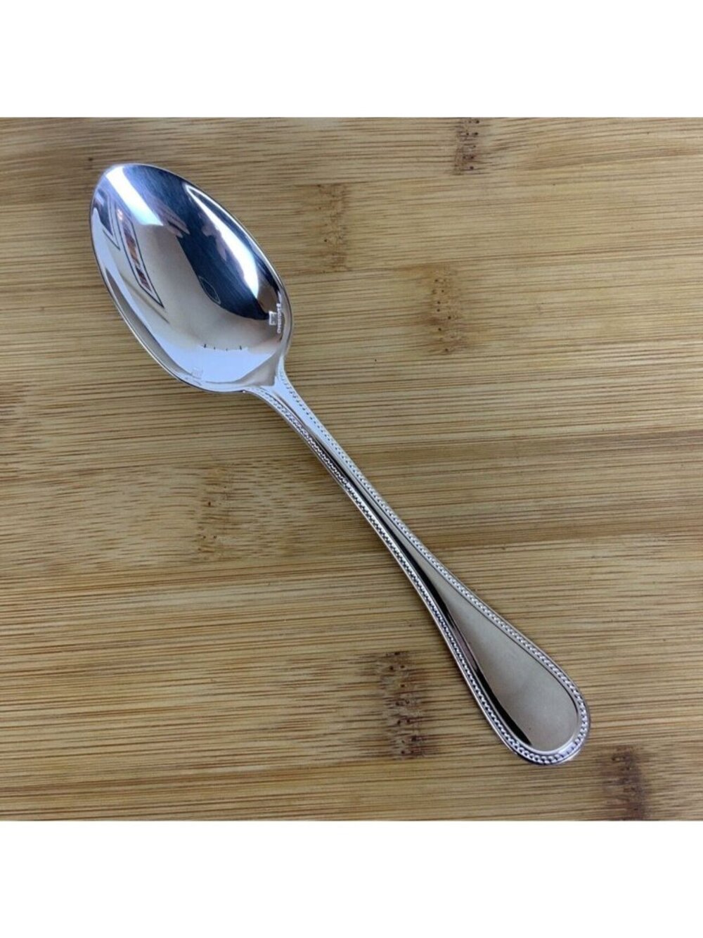 Christofle France Perles Silverplate Teaspoon Discontinued Flatware New
